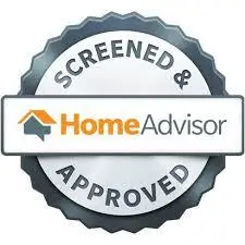 HomeAdvisor Screened and Approved logo.