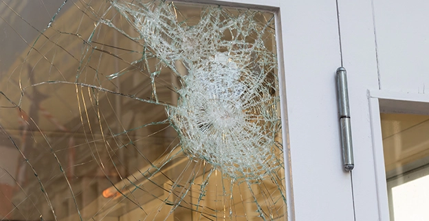 A picture of safety glass.