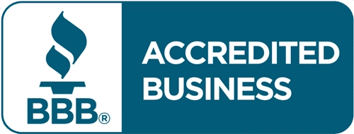 Accredited Business logo.