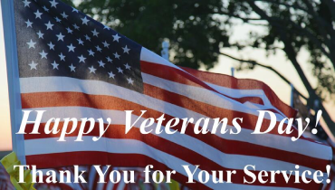 Veterans Day tribute with a message of gratitude: 