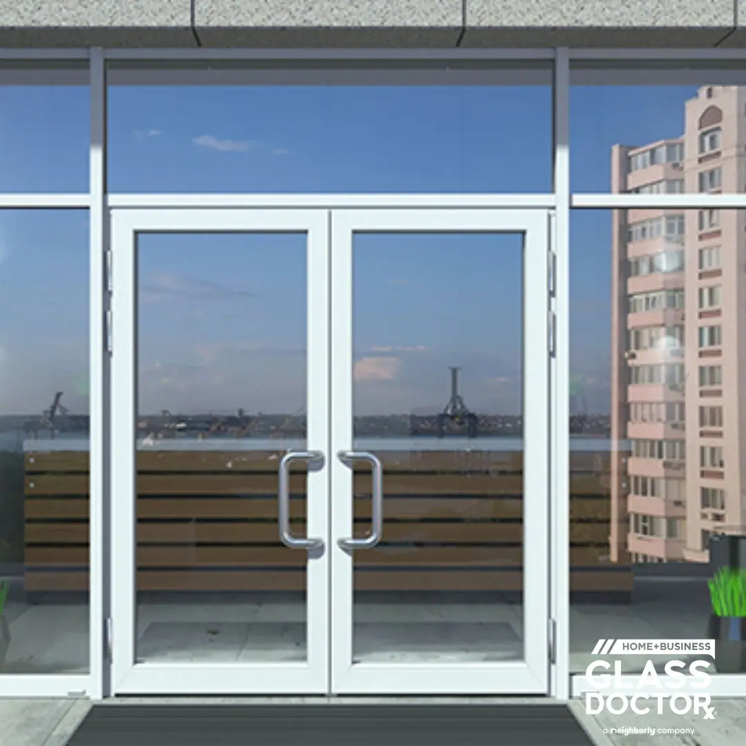 commercial storefront glass building